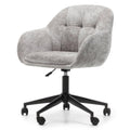 Sedia girevole WEWORK grigio chiaro con forme arrotondate