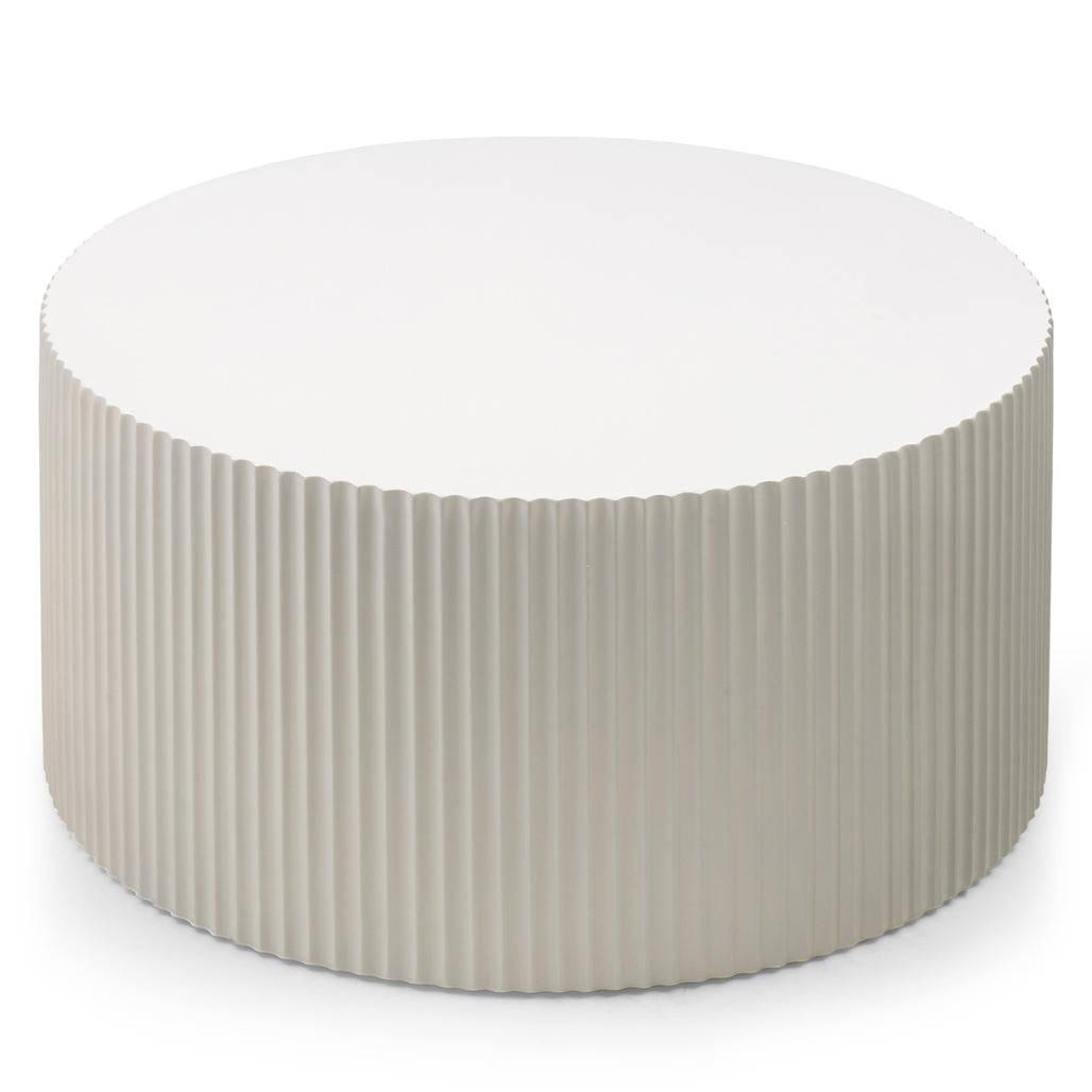 Set tavolini da caffè ZOE rigato grigio-beige
