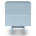 Comodino GLAM, blu fumé, lucido