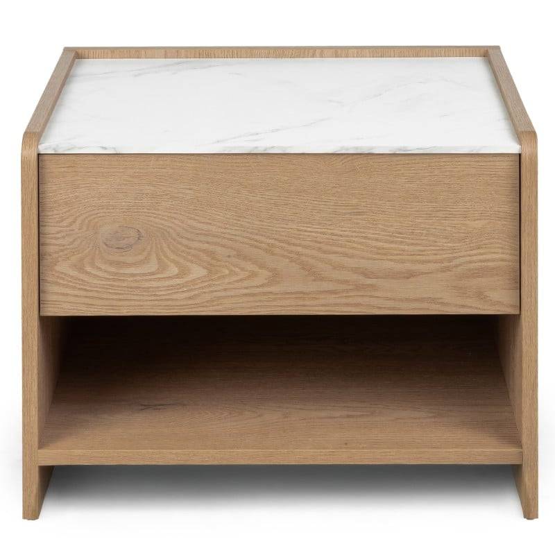 Comodino TANNA Cremona Torro quercia, Crystal Marble