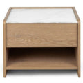 Comodino TANNA Cremona Torro quercia, Crystal Marble