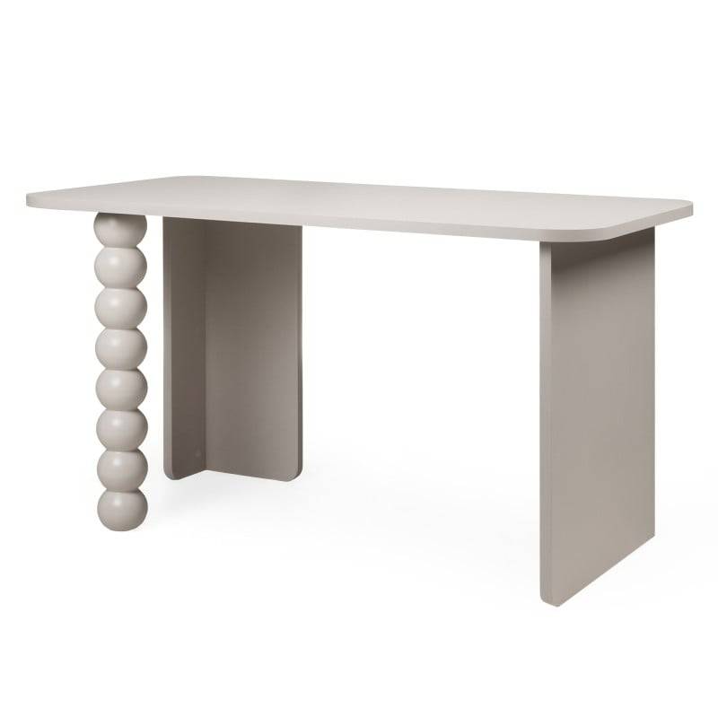 Scrivania ORELIA cashmere con gamba decorativa