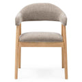 Sedia Imbottita LARIS, Beige Scuro/Quercia