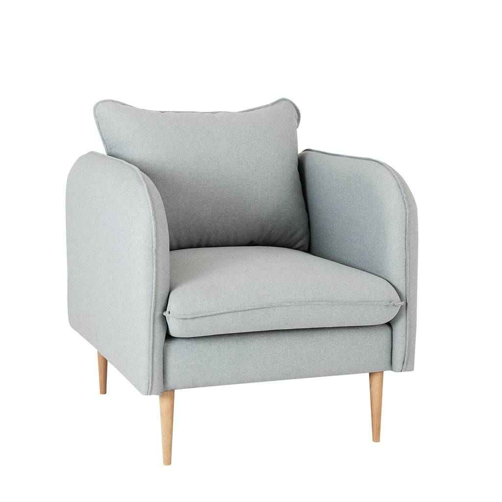 Poltrona POSH WOOD - Platino, Naturale