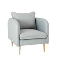 Poltrona POSH WOOD - Platino, Naturale