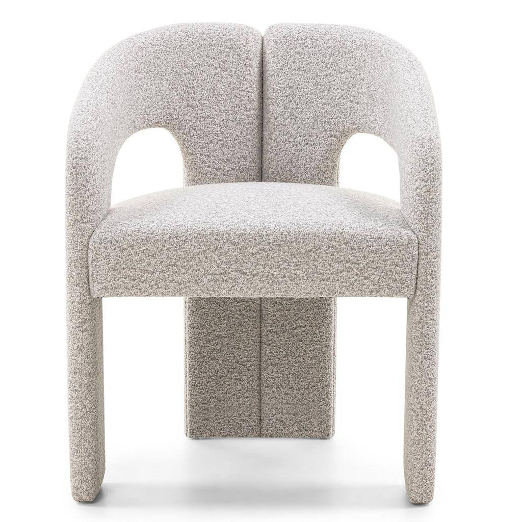 Sedia imbottita JOEL, grigio-beige