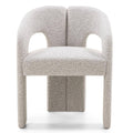 Sedia imbottita JOEL, grigio-beige