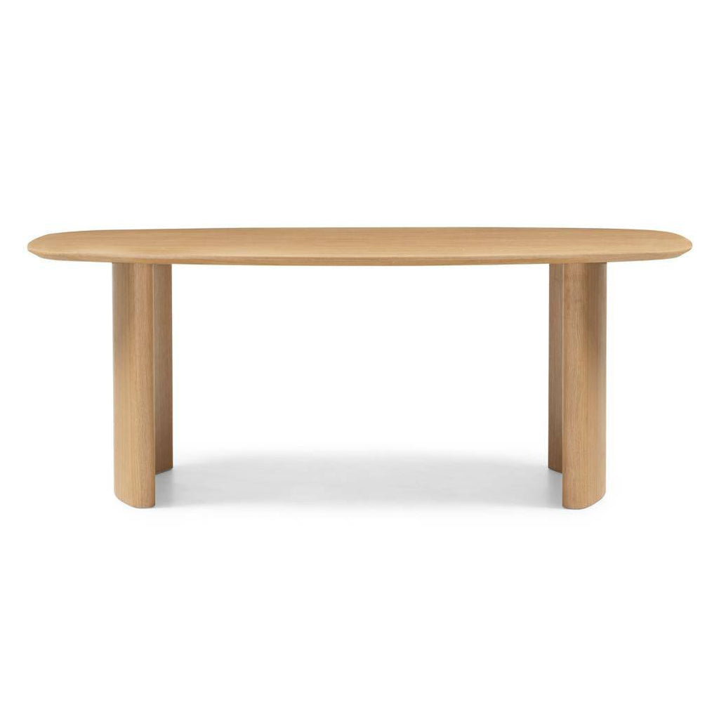 Tavolo da pranzo MARIS 200 cm, ovale, impiallacciatura rovere naturale