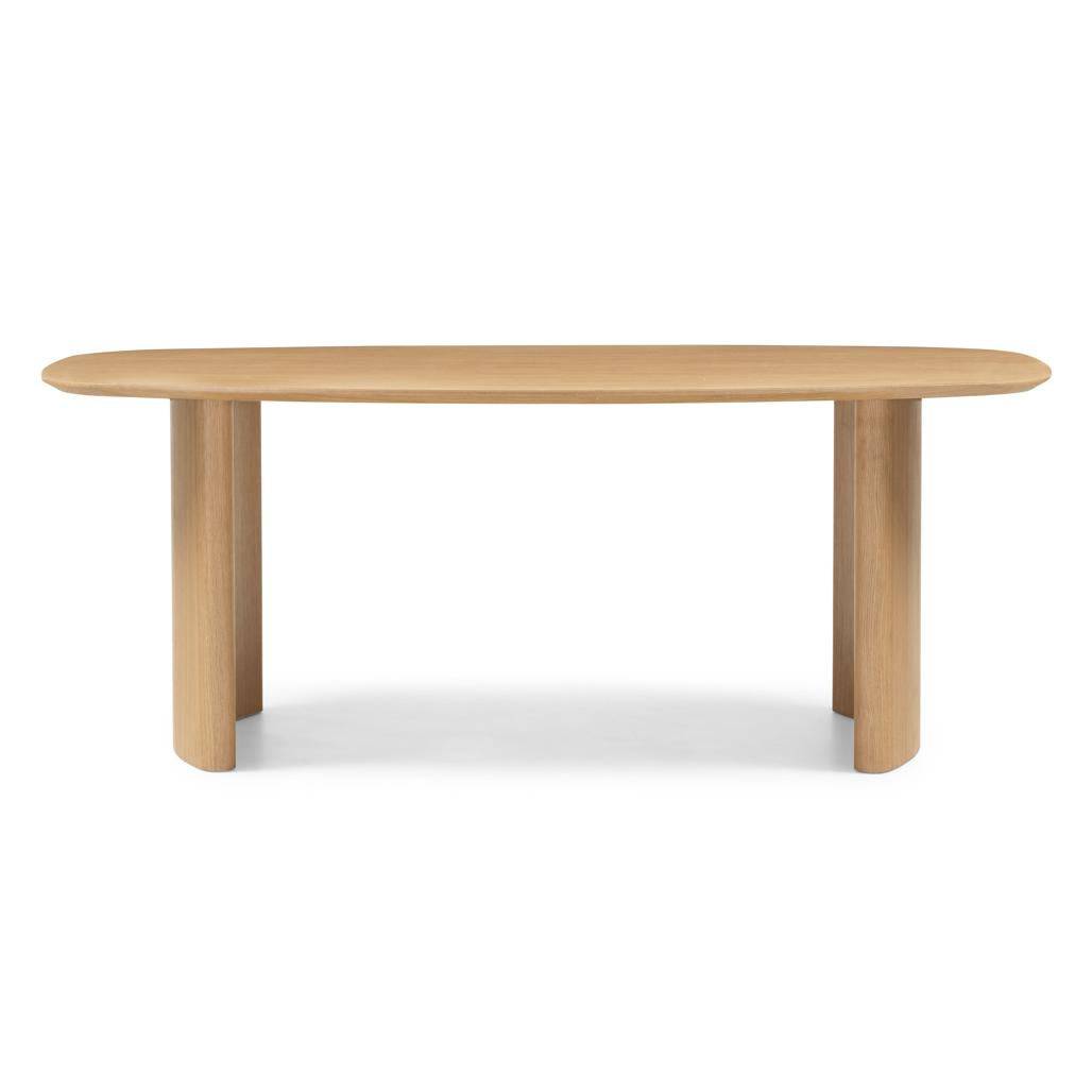 Tavolo da pranzo MARIS 200 cm, ovale, impiallacciatura rovere naturale
