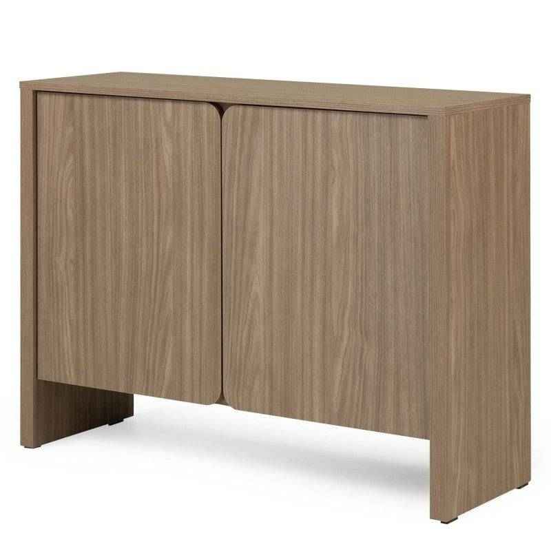 Cassettiera OKU a due ante, rovere perlato
