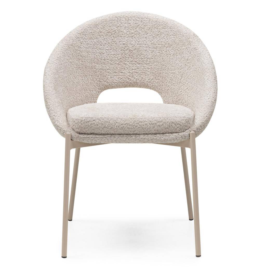 Sedia DEAN, beige bouclé