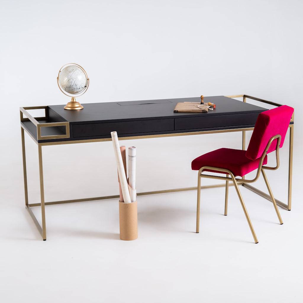 Scrivania K16 Nero 180 - Oro
