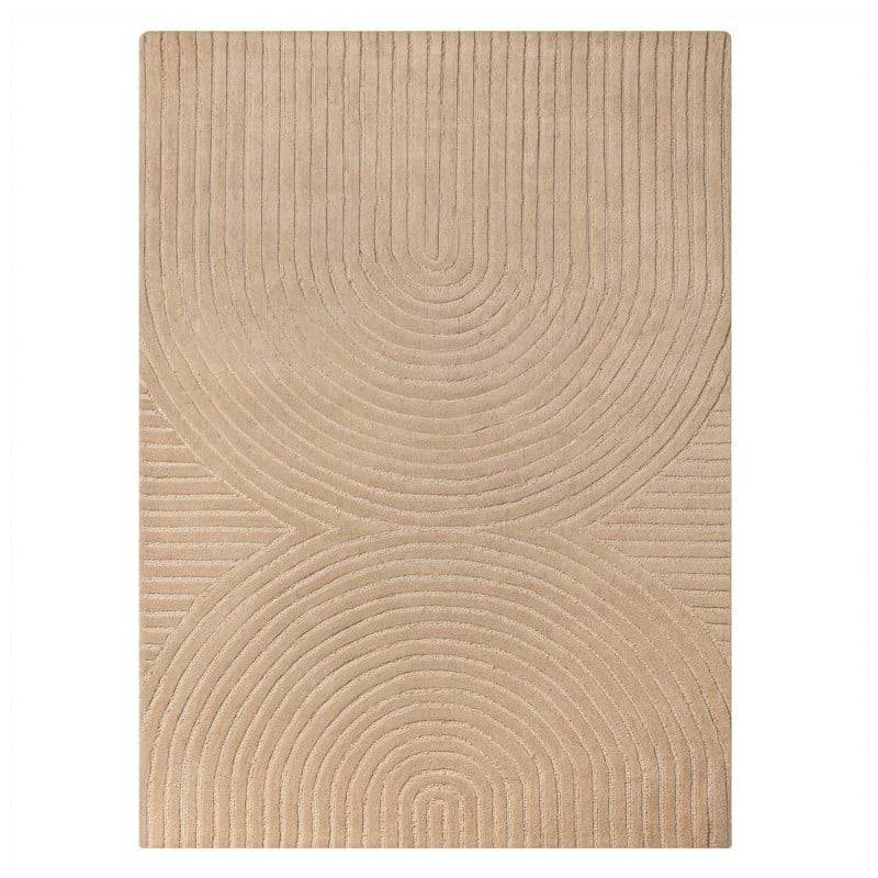 Tappeto MORO rettangolare, lana, beige scuro