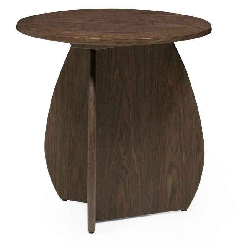 Tavolino laterale OKUN 50 cm, noce scuro