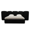 FANCY Letto Imbottito 160x200 cm Nero