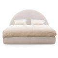 Letto rivestito MIMIQ 160x200 cm, con contenitore, beige
