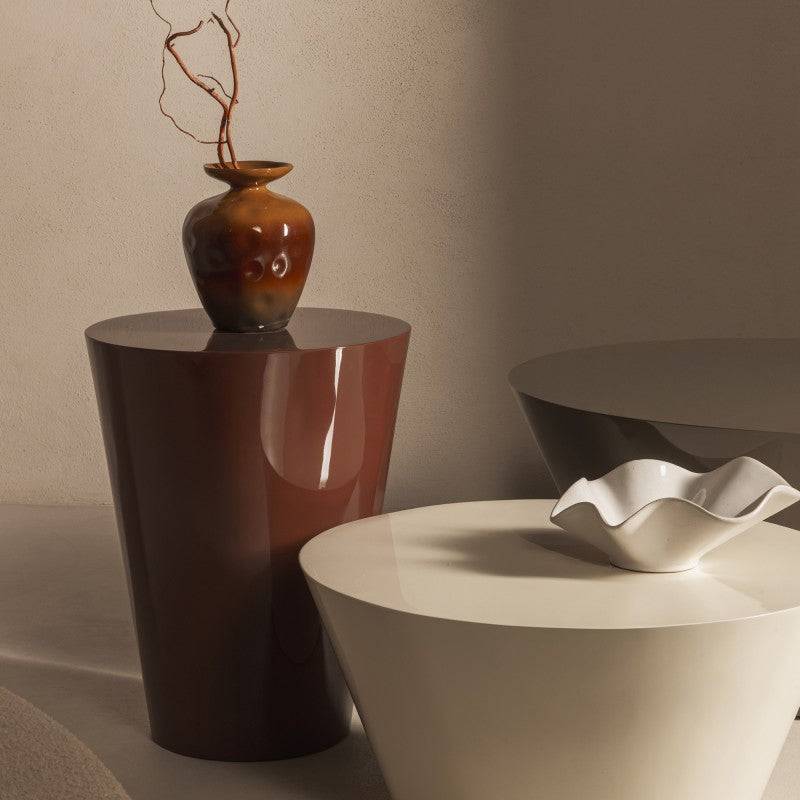 Tavolino ELISSA TALL 40 cm Bordeaux Lucido