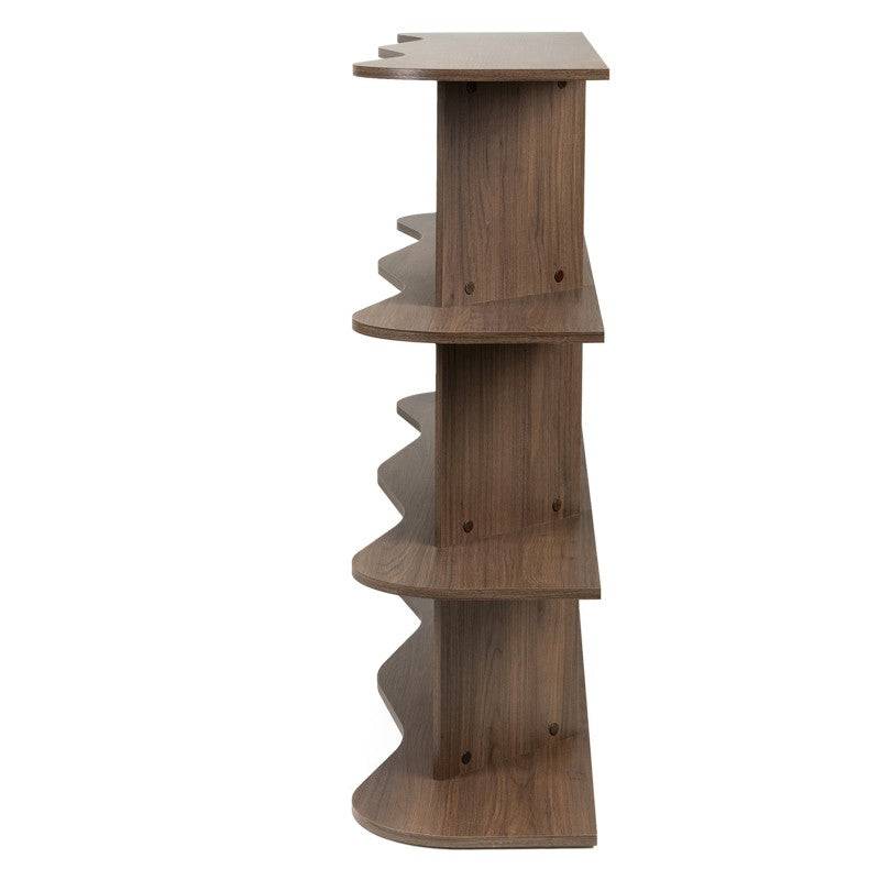 Scaffale Basso RHIO Villa Walnut con Onda
