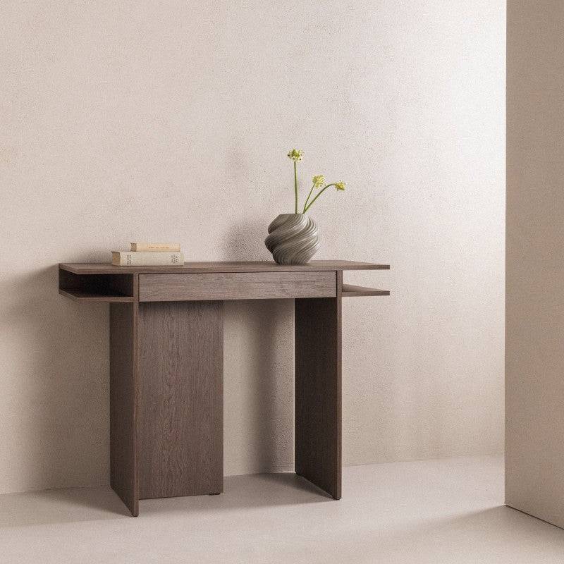 Scrivania/Console ANSO con cassetto, Quercia Baltica Storm