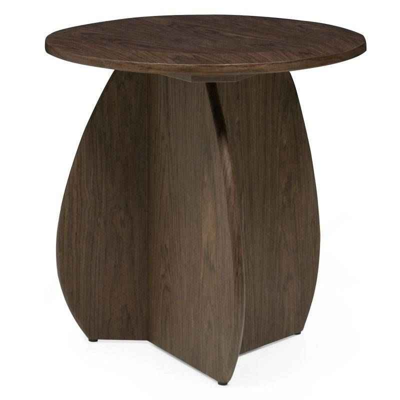 Tavolino laterale OKUN 50 cm, noce scuro