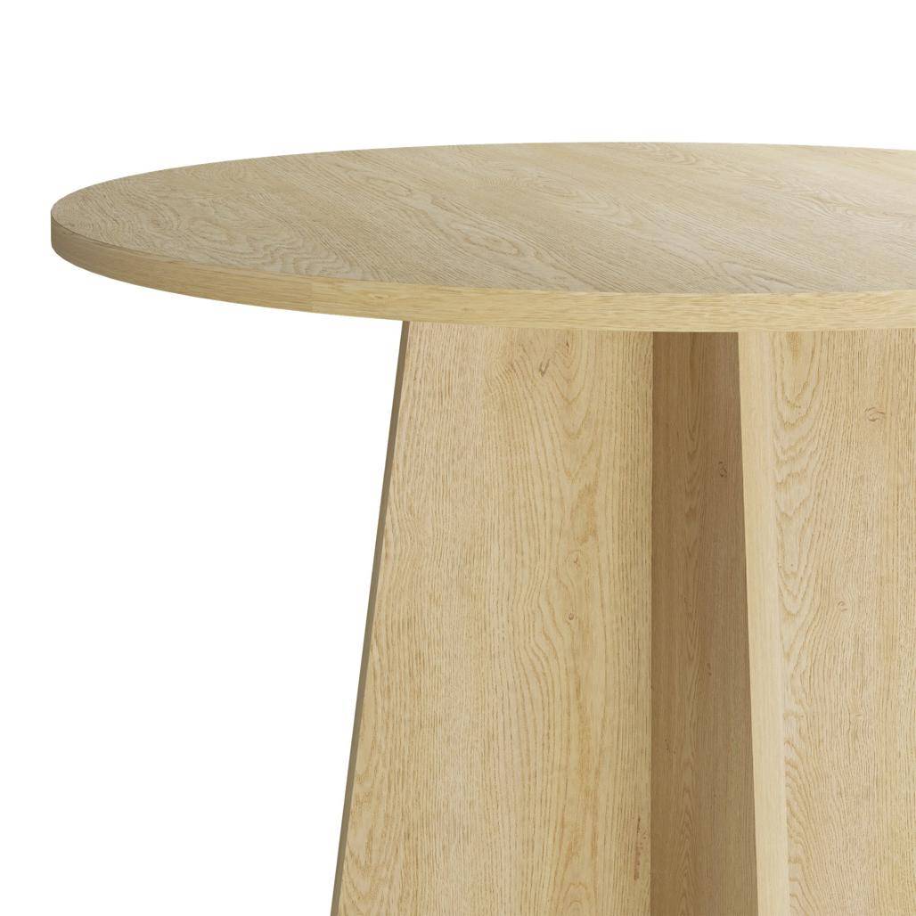 Tavolo da pranzo rotondo CRANE, 100 cm, rovere Cremona Torro