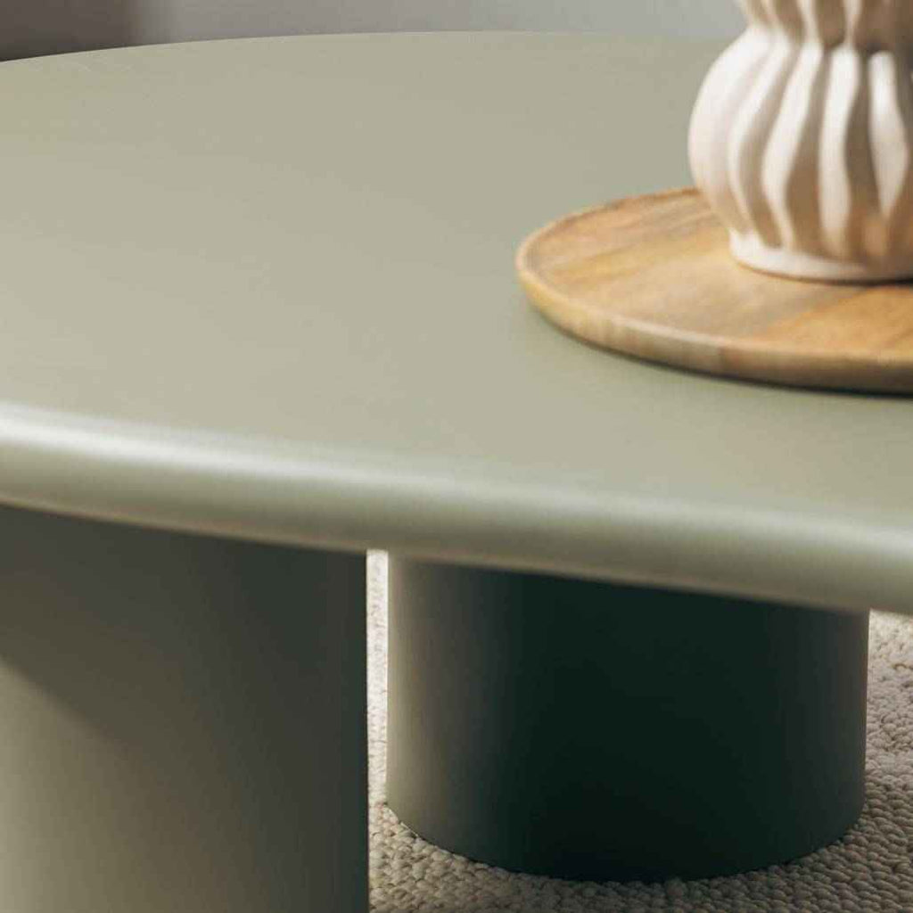 Tavolino da caffè NUBE, verde oliva opaco