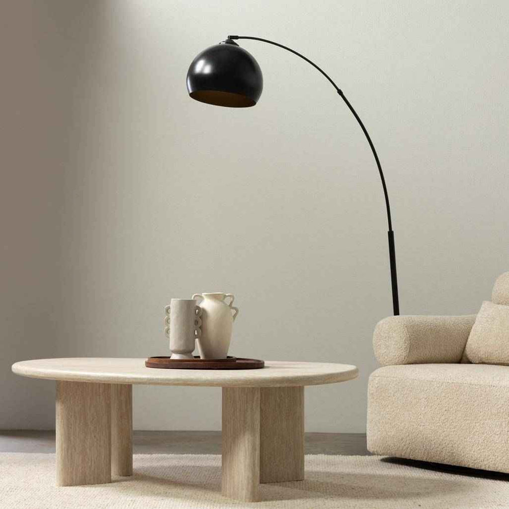 Tavolino da Caffè NADIN 130 cm, Travertino