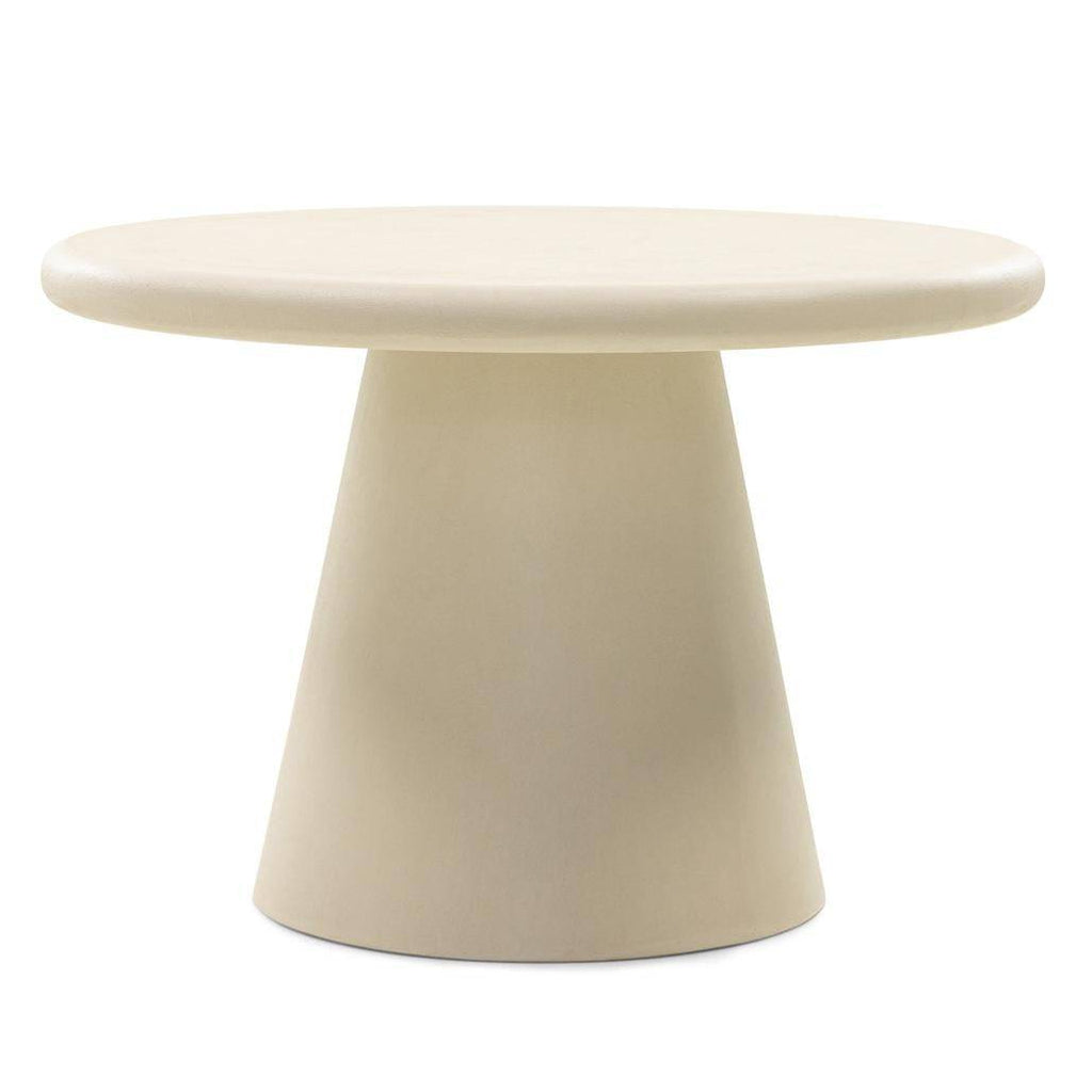 Tavolino da caffè MESTRE 60 cm, rotondo, beige, microcemento