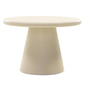 Tavolino da caffè MESTRE 60 cm, rotondo, beige, microcemento