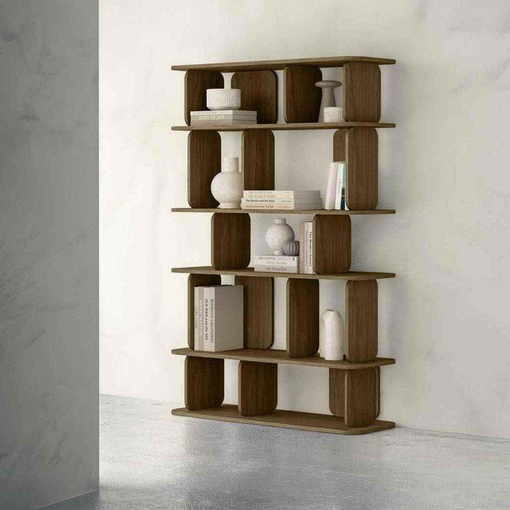 Scaffale alto arrotondato SALA, marrone espresso