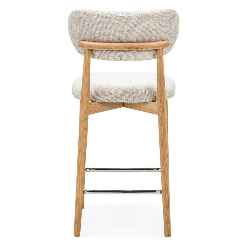 Sgabello MIA, panna, rovere
