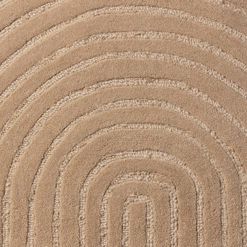 Tappeto MORO rettangolare, lana, beige scuro