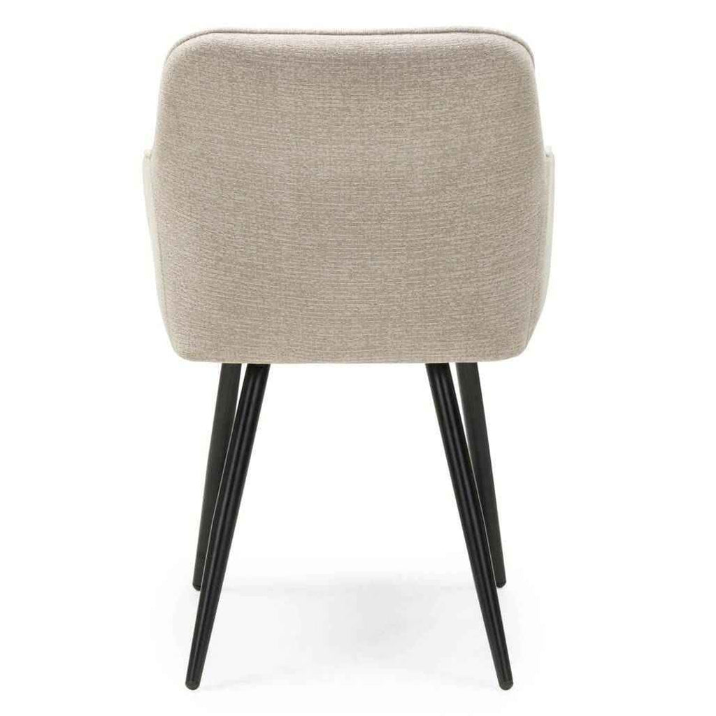 Sedia da Pranzo RUSSO, Cappuccino/Gambe Nere