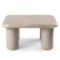 Tavolino MURIEN 70 cm, beige scuro, lucido