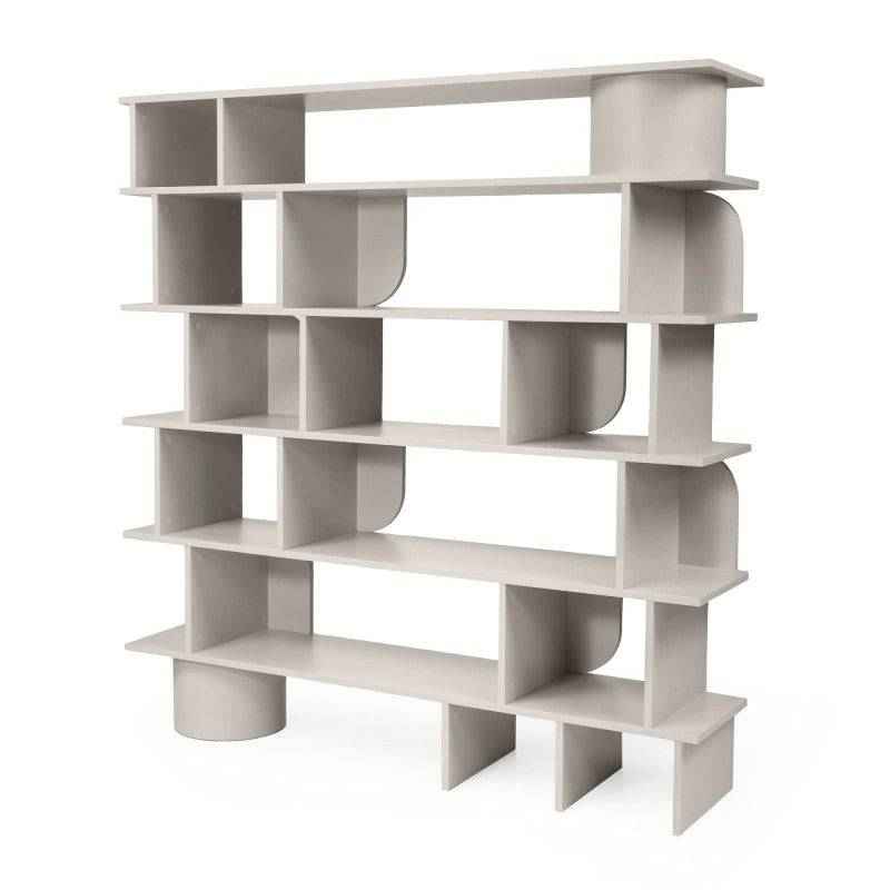 Libreria ANGALIR Cashmere Alta con Fronti Arrotondati