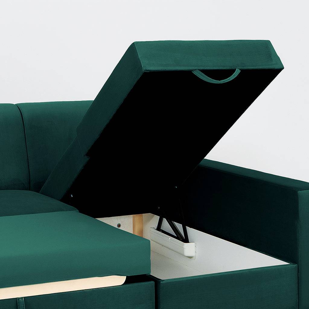 Divano Letto Angolare STABLE R - Avocado