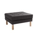 Pouf TOPIC WOOD 75, Carbon, Legno Naturale