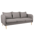 Divano POSH WOOD 3 posti - Steel, legno naturale
