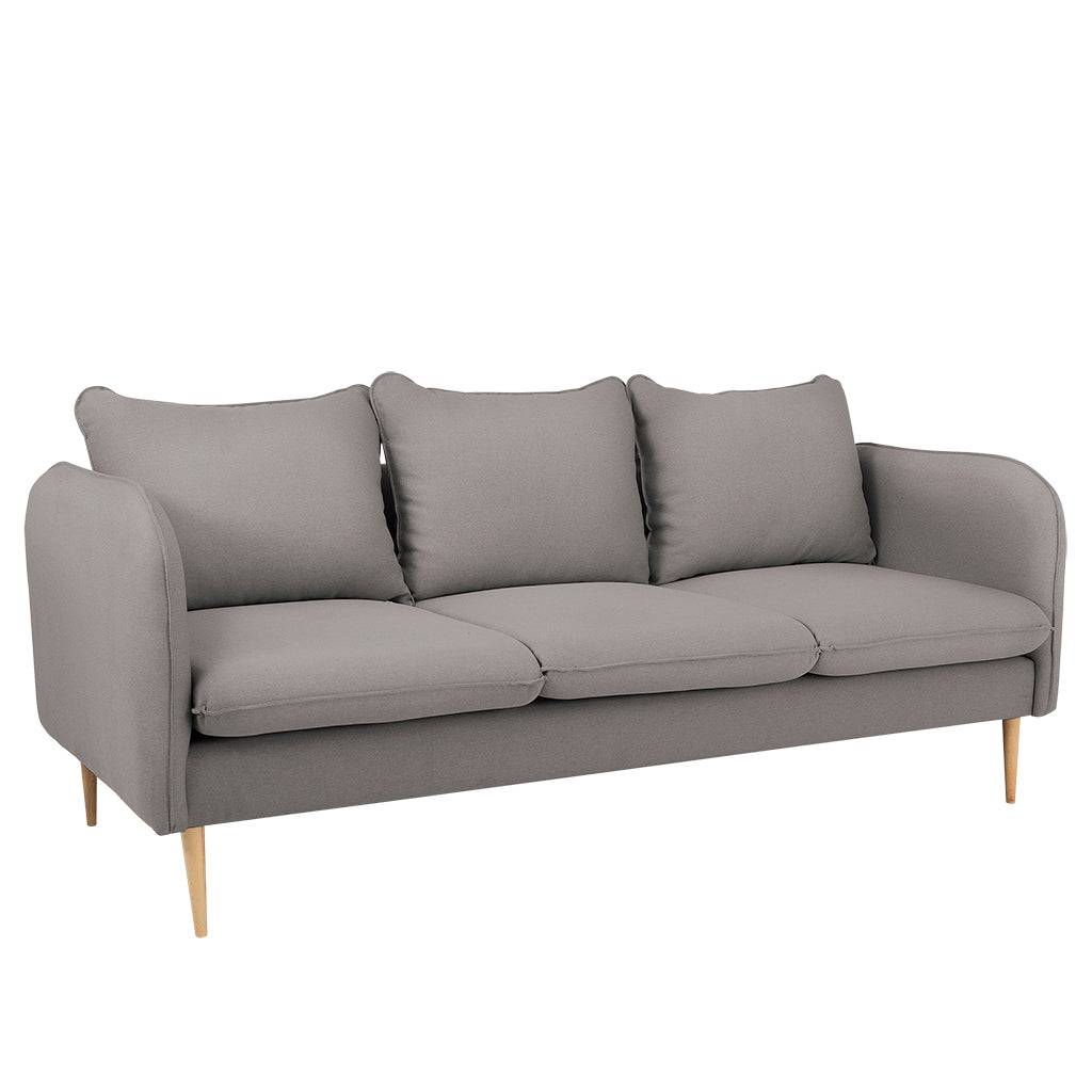 Divano POSH WOOD 3 posti - Steel, legno naturale