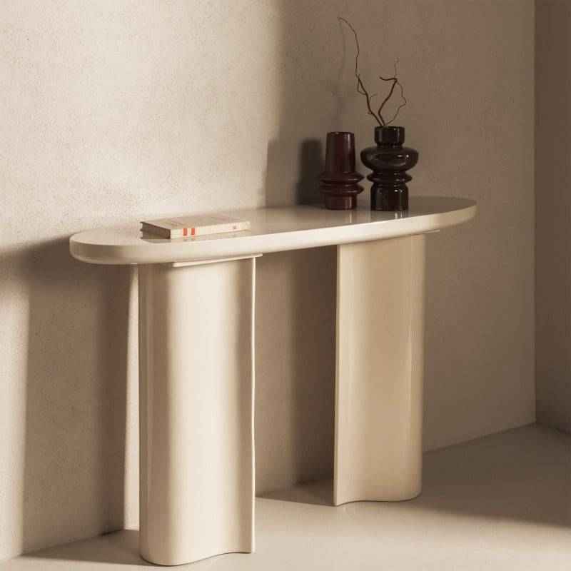 Scrivania PUREL 120 cm Beige Chiaro Lucida