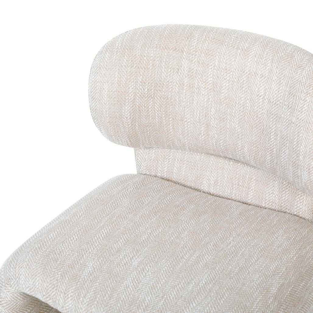 Poltrona rivestita BIZZA, beige