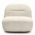 Poltrona lounge BOCHIC con base girevole, crema