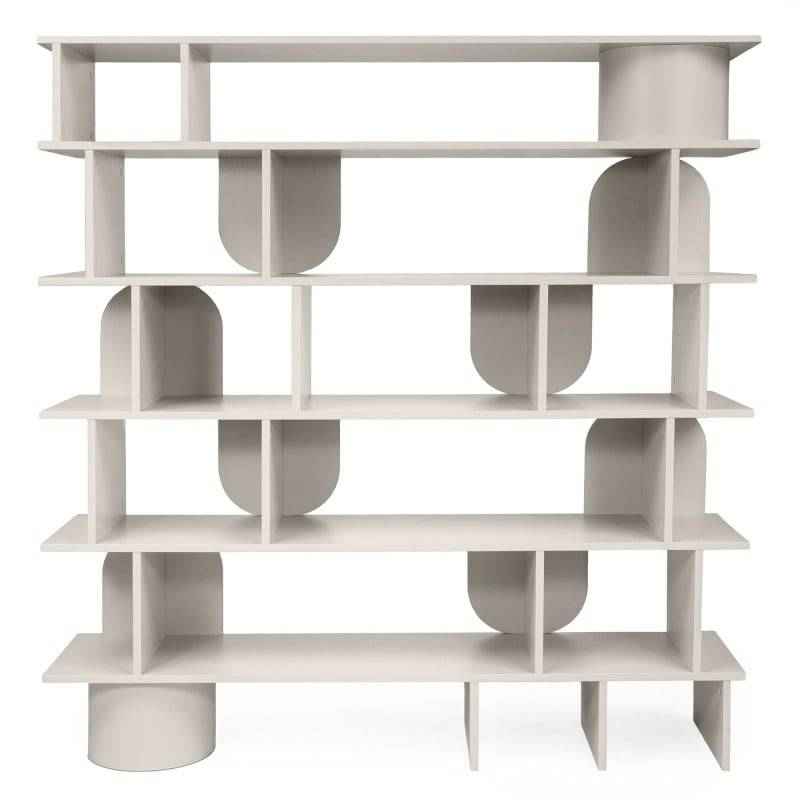 Libreria ANGALIR Cashmere Alta con Fronti Arrotondati