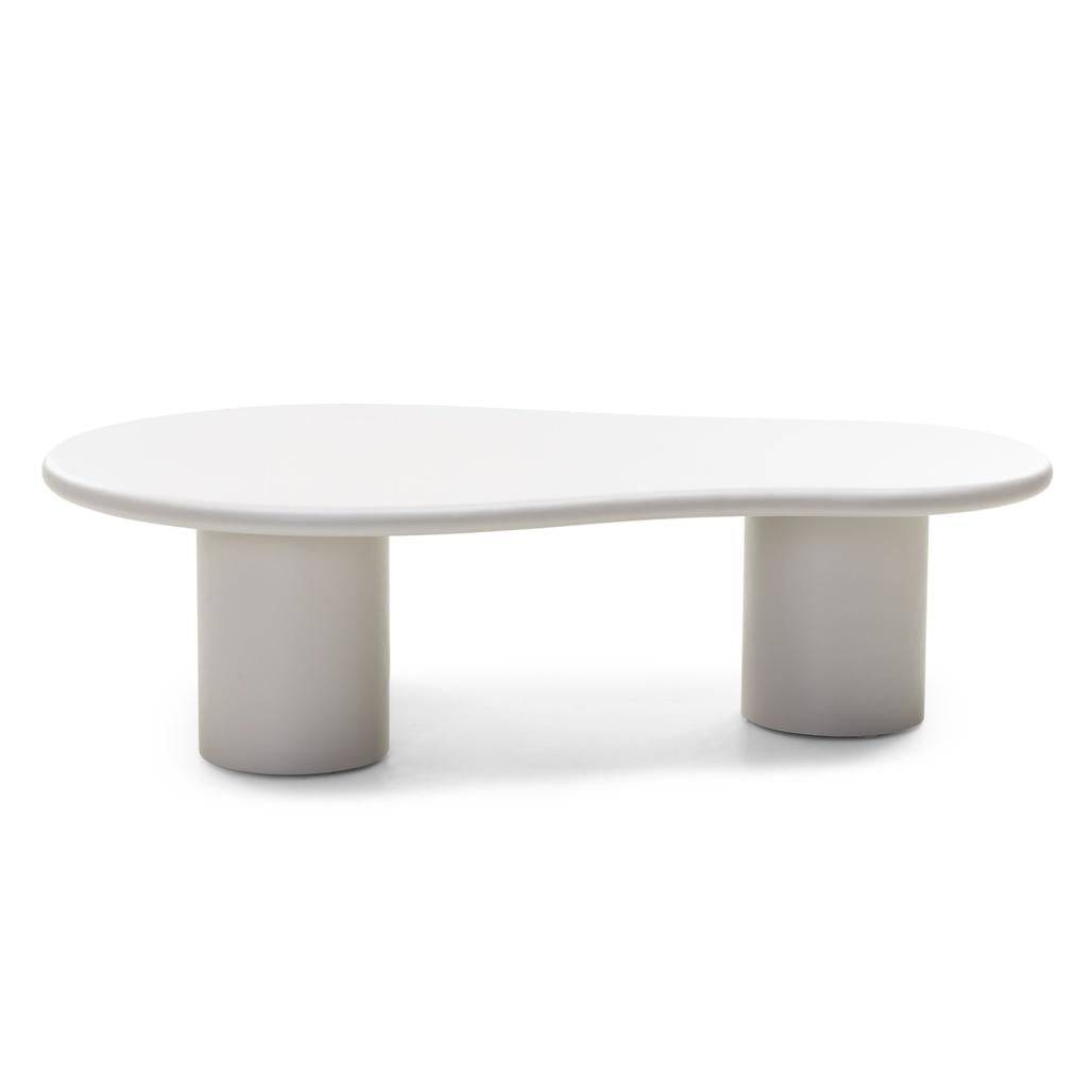 Tavolino NUBE grigio-beige forme arrotondate