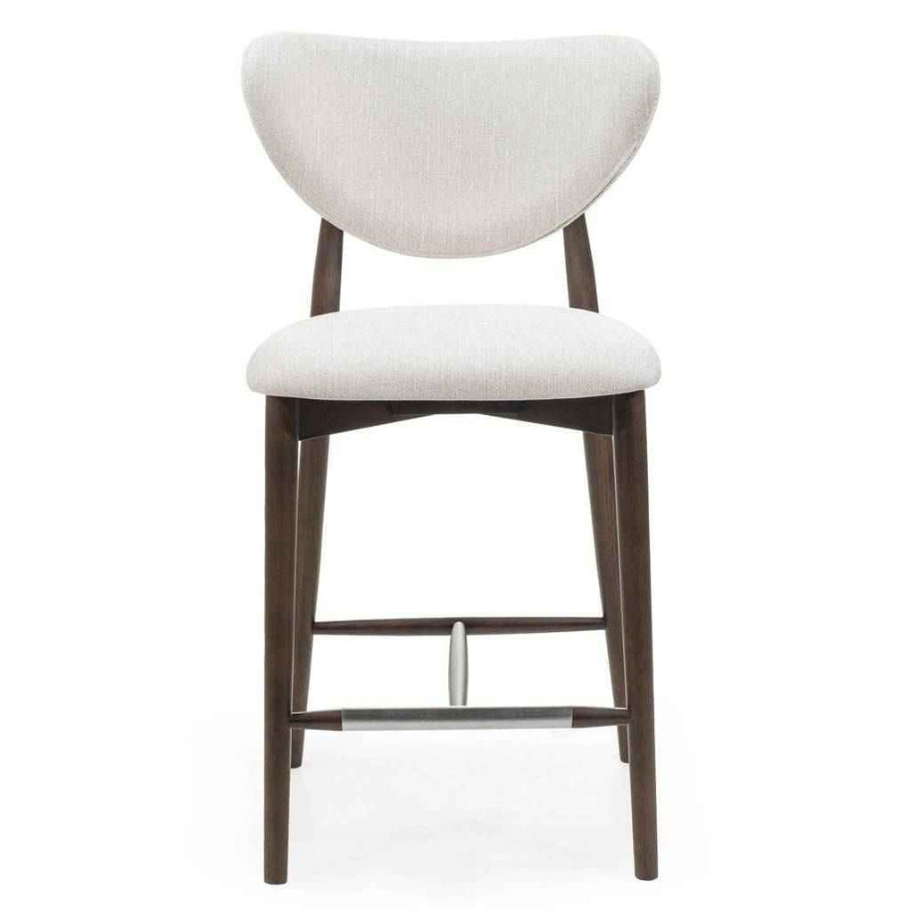 Sgabello da Pranzo JULIETTE Beige/Noce