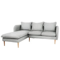 Divano Angolare POSH L WOOD Platino