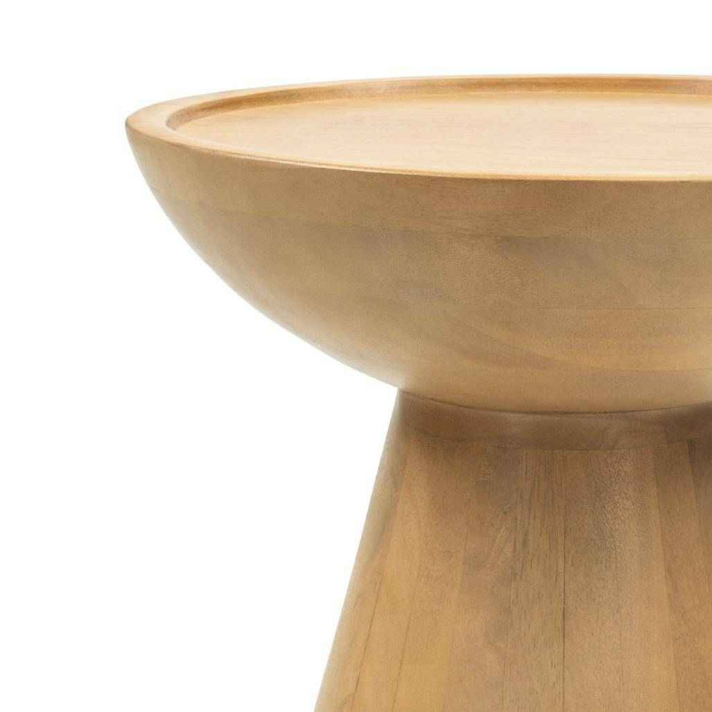 Tavolino Laterale TURI Legno Mango Rotondo 40 cm