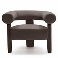 Poltrona ATYPIQUE, marrone, velluto
