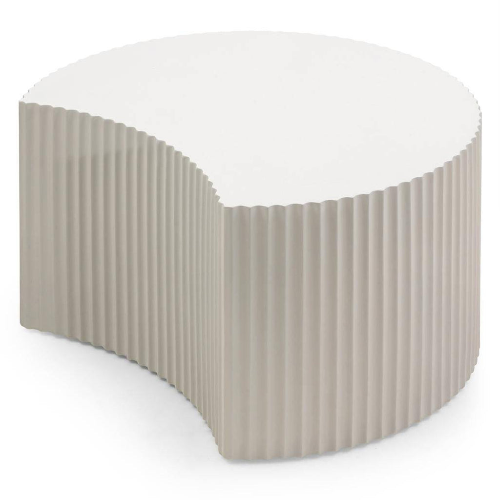 Set tavolini da caffè ZOE rigato grigio-beige