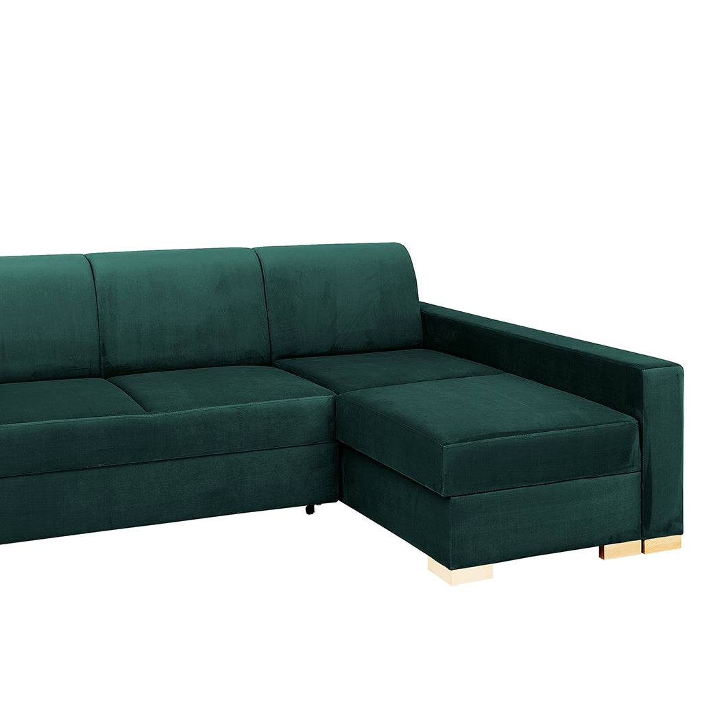 Divano Letto Angolare STABLE R - Avocado